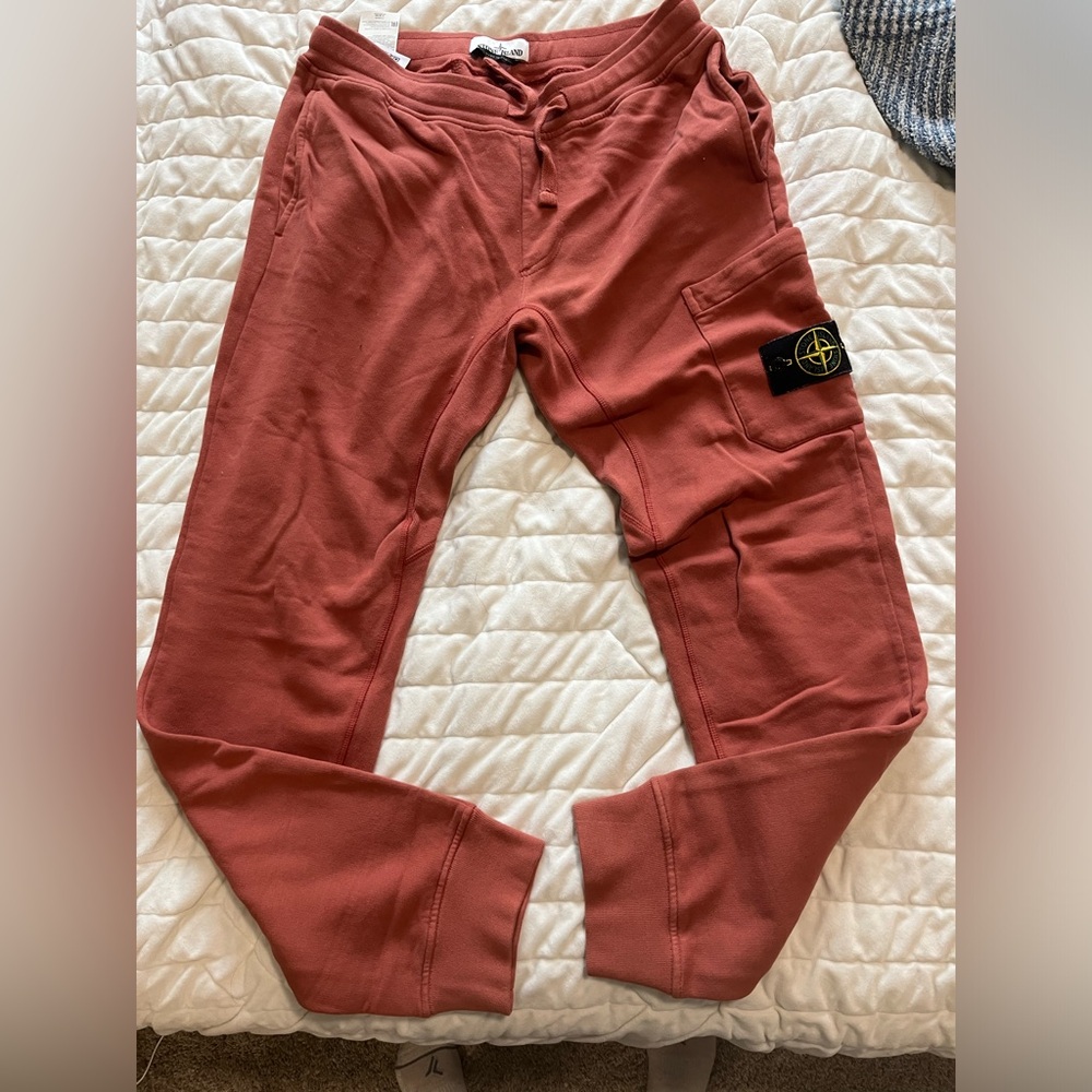 STONE ISLAND Tapered Logo Jogger Sweatpants Size:M